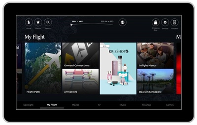 新加坡航空与其在线零售平台KrisShop 推出全球首个机上电子购物体验